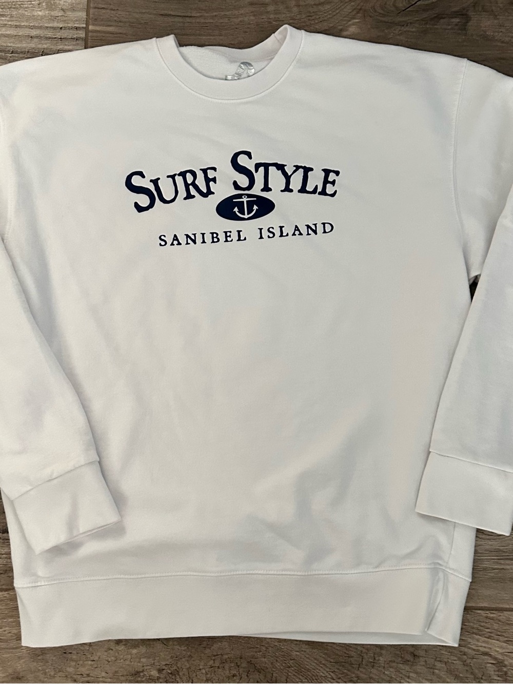 Surf Style Sanibel Island White Sweatshirt